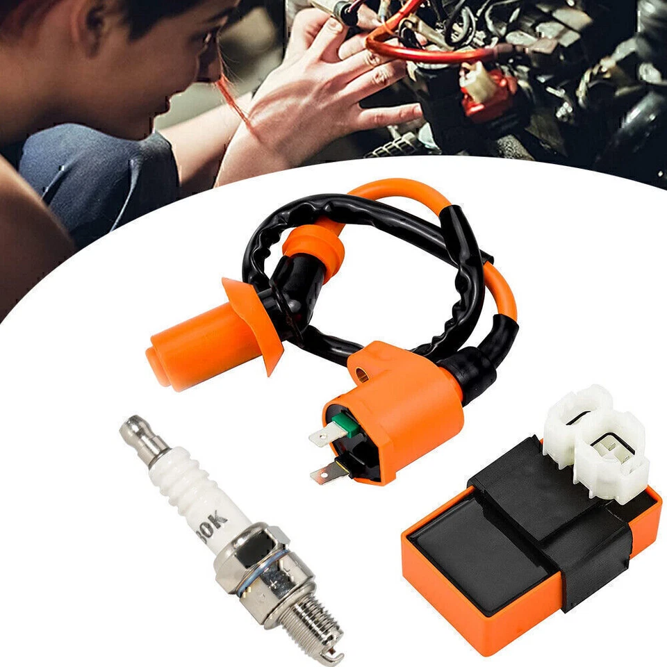 Racing CDI (Offen)Zündspule Zündkerze Für 4 Takt 4T China Roller 50 GY6-Motoren - Bild 4 von 4