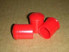 Caplug Vcf-750-16 34 Id 1l Red Flange Vinyl Rubber Plastic Sealing Cap Plugs