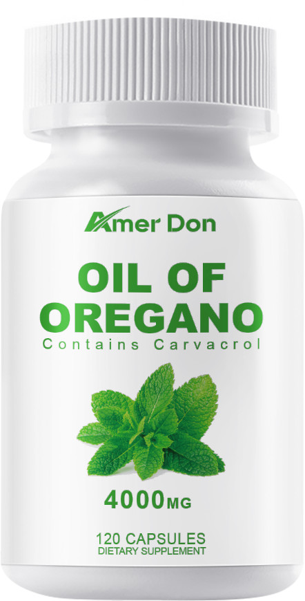 Oregano Oil 4000mg per Serving Contains Carvacrol 120 Capsules by AmerDon