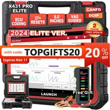 LAUNCH X431 PRO ELITE Bidirectional OBD2 Scanner Car Diagnostic Tool Code Reader