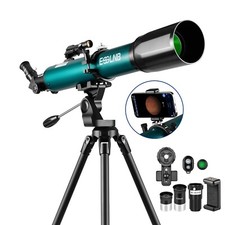 80mm Lens Telescope 210X with Mobile Holder Stargazing App for Adults Kids Gift