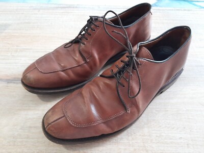 Allen Edmonds Delray Dress Shoes Brown Leather Lace Up 1298 Men D great  shape