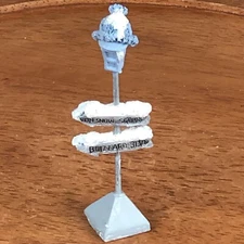 Vintage 2000 Snow Buddies Snowman Gas Light Signs Blizzard Blvd Encore Group 4"