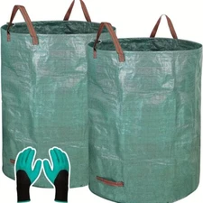 2pcs Reusable Yard Waste Bags, Heavy Duty 106 Gallons Extra Large Leaf Bag