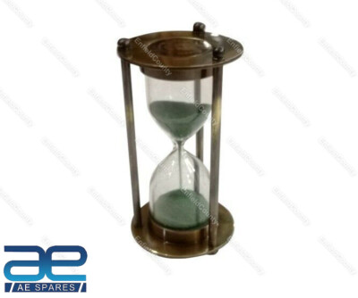 Neuer 3 Minuten Sandtimer Sandglas Antikes Messing Nautisches Zuhause Dekor S2U