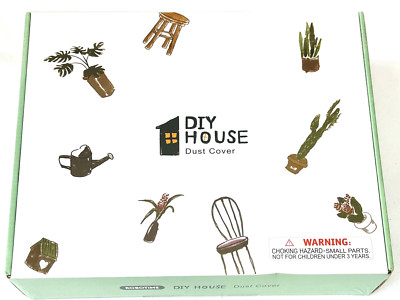 DIY House Dust Cover Clear Acrylic for Miniature Room Box Dollhouse Robotime