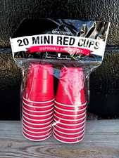 Drinkmate 20 Mini Red Shot Cups NEW!!