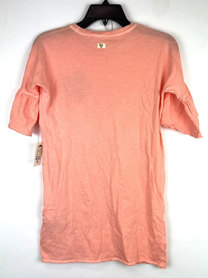 Vestido tejido coral manga corta Billabong para niña talla mediana Foto 2 de 3