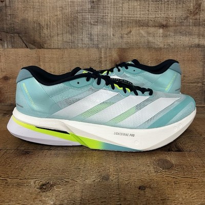 Adidas Adizero Boston 13 Running Shoe Men s Size 14 Aqua Lucid Lemon JS4945 NEW