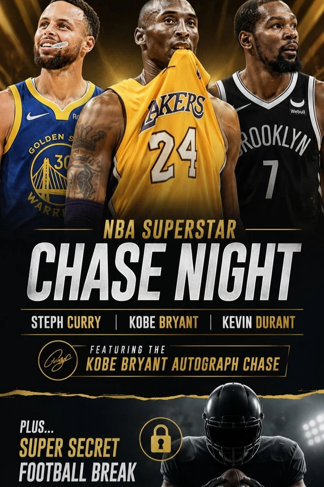 🏀 NBA Chase Night! Kobe Auto Hunt + Secret NFL Break Later