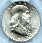 1960-D Franklin Half Dollar, PCGS MS64FBL