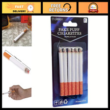 Realistic Fake Cigarettes - 3.25" Faux Cigs Pack of 6 for Parties  Performanc