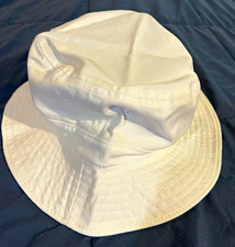 OSFM Men's Bucket Hat One Size - White Solid Pattern Classic Bucket Style
