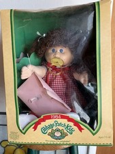 1984 Cabbage Patch Girl Doll Brown Hair Blue ...