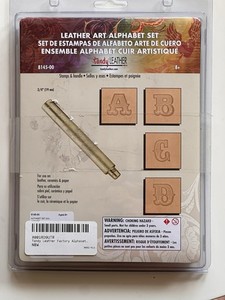 Tandy Leather 8145-00 Alphabet Stamp Set 3/4” Decorative Letter Leathercraft