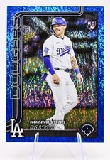 2025 Topps Update - Dalton Rushing Rookie RC #US256 Blue Sand Glitter Foil /150
