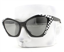 Alain Mikli Ambrette Sunglasses A05056 006/6G Noir Black White Check No Case