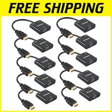 Portable HDMI to VGA Adapter Set with Audio - Perfect for Presentations and More