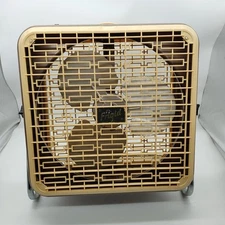 Vintage Frigid 16" Box Fan Model PC143G 3-Speed Metal Blade-Cleaned and Tested