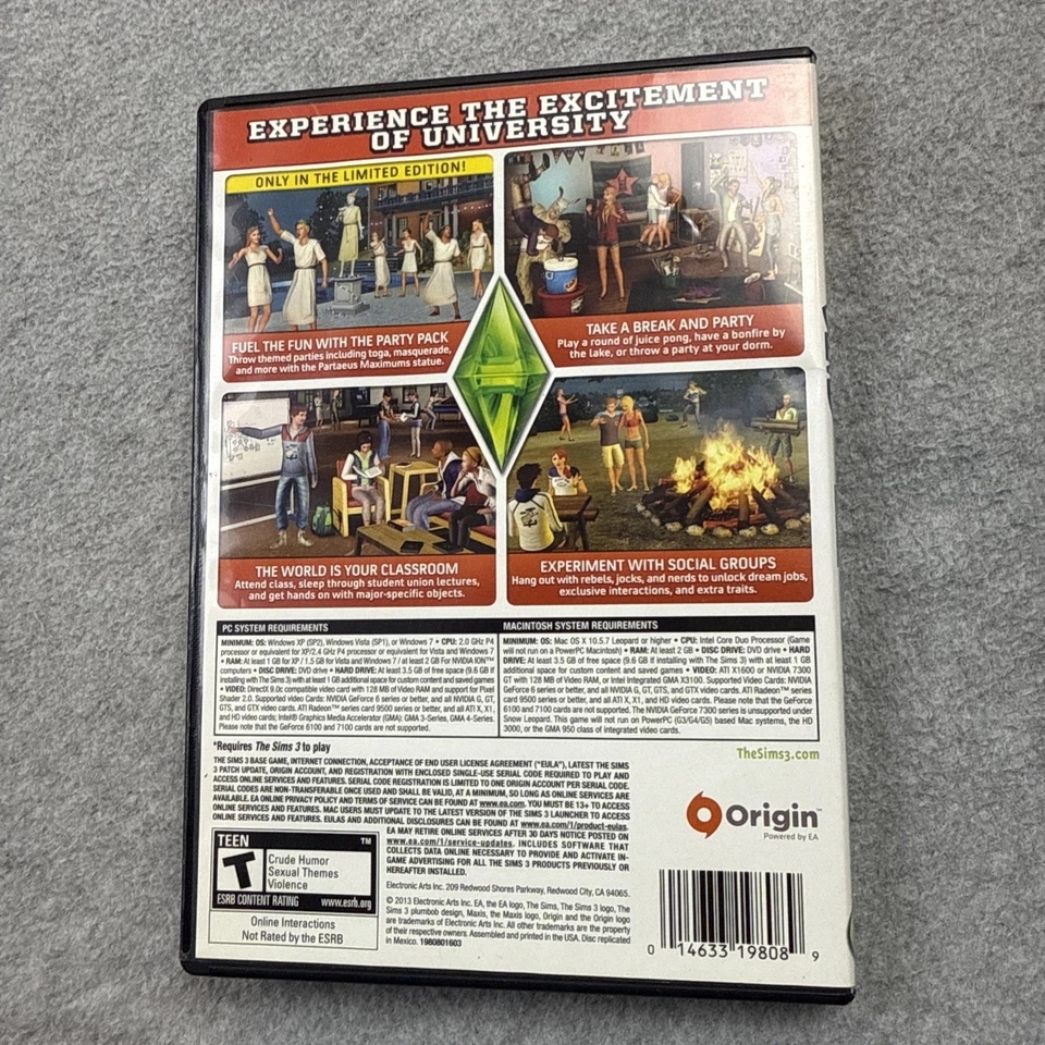 Sims 3: University Life (Windows/Mac, 2013) - Image 2 of 4