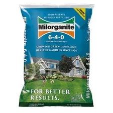 Milorganite All-Purpose Slow-Release Nitrogen 6-4-0 Fertilizer, 32 Pound Bag