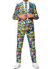 Opposuits Teen Boys Super Mario Suit Nintendo Blazer and Pant Set, Size 14Y