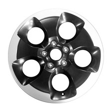 09119 OEM Used Aluminum Wheel 18x7.5 Painted Black with Gold