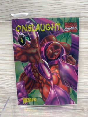 1996 Skybox Wizard Marvel Comics Onslaught Chromium #4