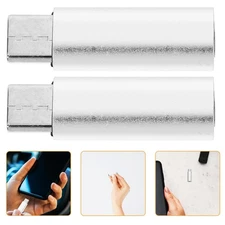 2 PCS Adapter Plug Converter Usb Headset Type to 3.5mm Headphone Jack