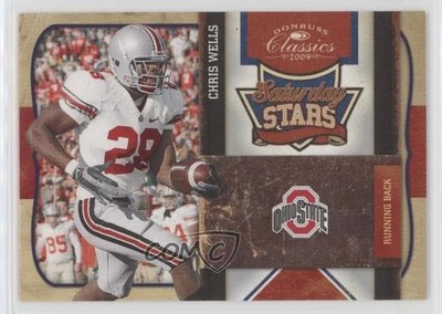 2009 Donruss Classics Saturday Stars Silver 56/250 Chris Wells #8 Rookie RC fm0