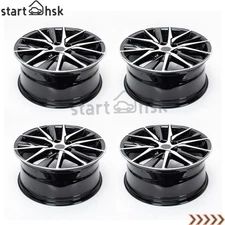 4pc New 18" Replacement Wheel Rim for Toyota Camry 2021 2022 2023 Machined Black