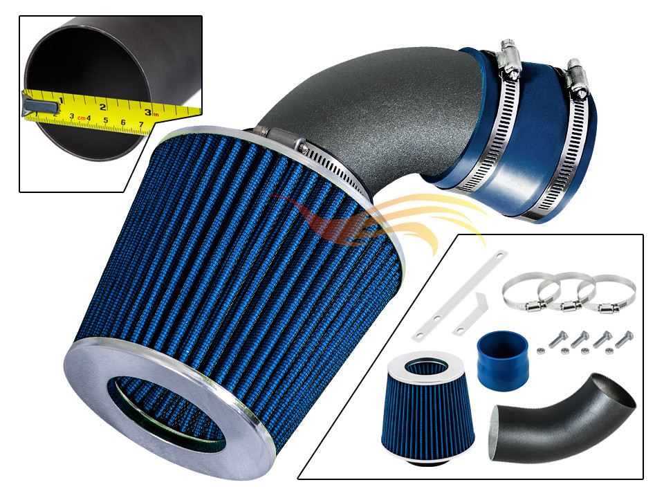 BCP RW BLUE 1991-1997 Chevy Geo Metro 1.0L 1.3L Short Ram Intake Kit+Filter