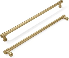 1 Pack Appliance Pull 18 Inch Solid Brushed Brass Appliance Handle Heavy Duty