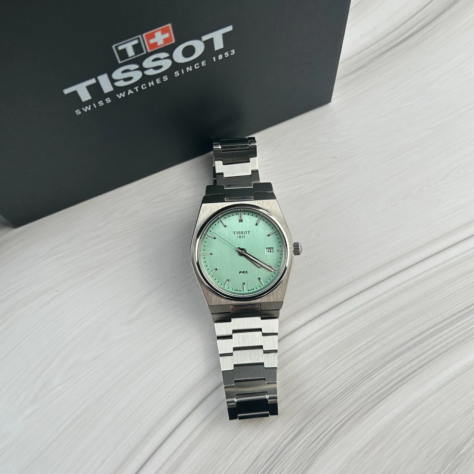 Tissot PRX 35MM Light Green Dial Quartz Stainless Unisex WatchT137.210.11.091.00 - Image 4 of 4