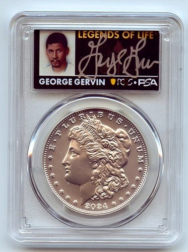 2024 $1 Silver Morgan Dollar PCGS MS70 FS Legends of Life George Gervin