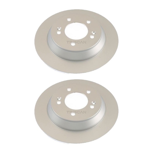 2 Bremsscheiben Voll Ø 284 Mm Triscan Bremsen-Expertise FüR U.A. KIA Carens-image