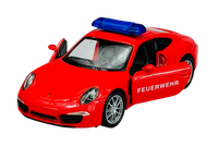 Welly Porsche 911 991 Carrera S Fire Brigade 1:34 Die Cast Metal Model Feuerwehr