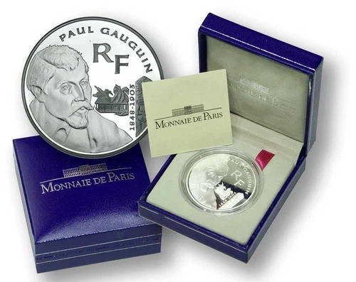 Monnaie De Paris Mint 22 gram .900 Proof Silver 1.5 € Coin ~ Paul Gauguin