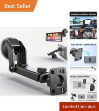 Industrial-Strength Suction Cup Carplay Mount - Fits 7 to 10.26-Inch Devices