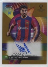 2023 Finest UEFA Club Competitions Gold Refractor 8/50 Ilkay Gundogan Auto 1m68