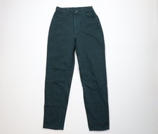 Deadstock Vintage 90s Lee Womens 8 Relaxed Fit Tapered Leg Jeans Green USA