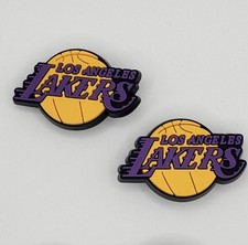 NBA LA Lakers Basketball Team For Crocs Shoe Charms - 2 Pieces