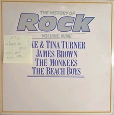 The History Of Rock Tina Turner 9 Vinyl Record LP VG+/VG HRL009 1982