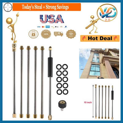 #ad Pressure Washer Extension Wand 90 Inch Quick Connect M22 4000 PSI $41.56