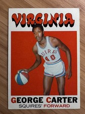 George Carter 1971-72 Topps - RC Virginia Squires EX-NM #205