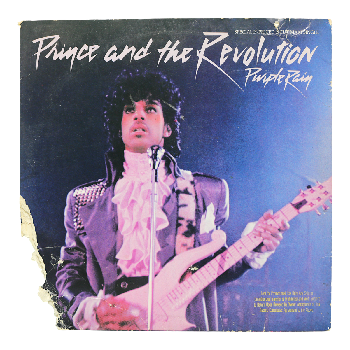 Prince CD 紫色シンボルデザイン　外装一部剥がれ有り Prince Purple Rain PROMO MAXI SINGLE 12 Inch Purple Vinyl Warner
