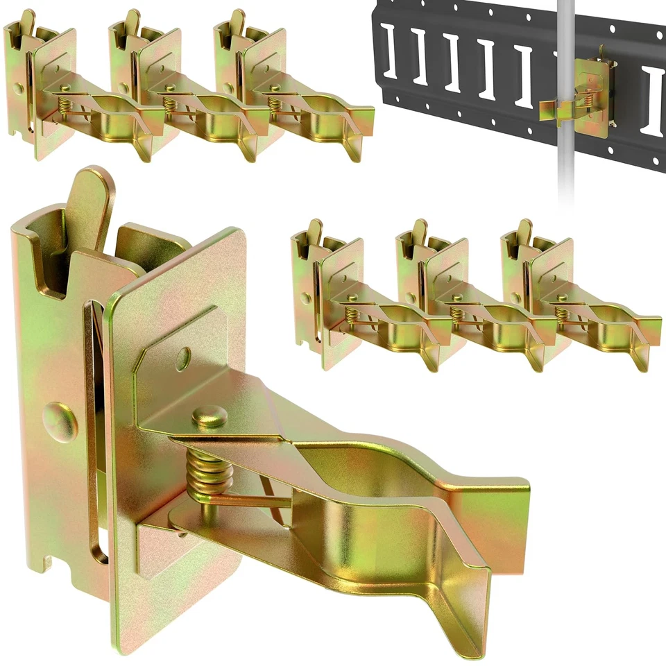 FOROGORE 6 Pcs E-Track Tool Holders Zinc Coated E Track Accessories for Enclosed Trai