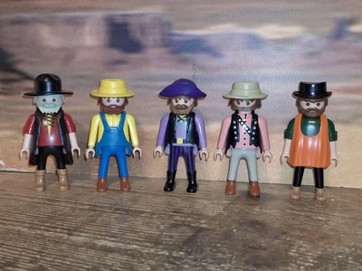 Sammelauflösung: 5 Western "Farmer / Arbeiter" Cowboy Custom Figuren - Bild 1 von 4