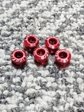 Chainring Bolts Single Speed 5 Bolts  Old School Bmx Anodized Red