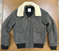 Sandro Paris Men s Shearling Aviator Jacket G...